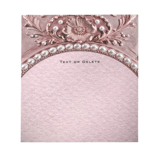 Bloc-notes Fleur Rose (Devant)
