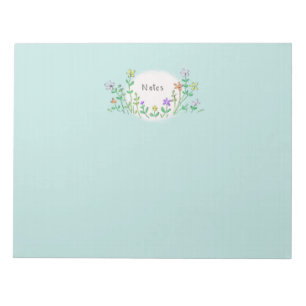 Bloc-notes fleur sauvage