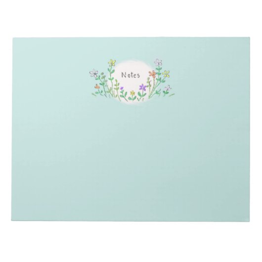 Bloc-notes fleur sauvage (Devant)