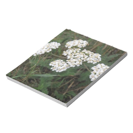 Bloc-notes Fleur sauvage blanc (Tourné)