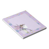 Bloc-notes fleuri violet pâle Art Imaginaire (Incliné)