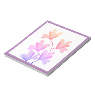 bloc-notes fleuris boutique fleurie pourpre