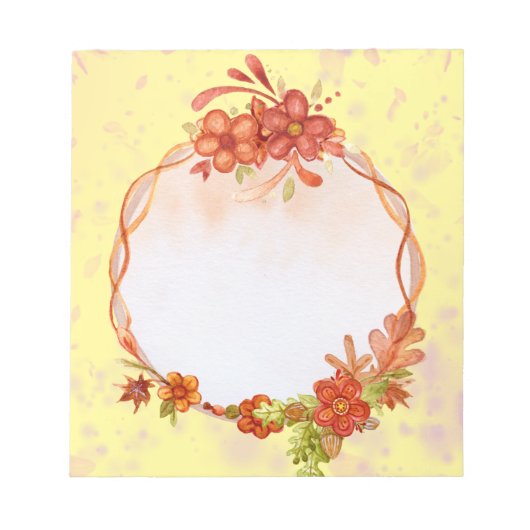 Bloc-notes Fleurs (Devant)