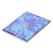 bloc-notes fleurs bleues (Tourné)