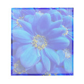 bloc-notes fleurs bleues (Devant)