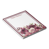 Bloc-notes Fleurs Boho Roses Violettes (Incliné)