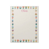 Bloc-notes Fleurs de Folk Mignon Coloré (Tourné)