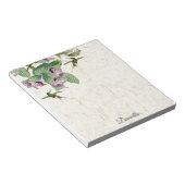 Bloc-notes Fleurs d'orchidées d'oiseaux colibris (Incliné)