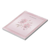 Bloc-notes Fleurs Roses Modernes (Tourné)