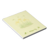 Bloc-notes Fleurs sauvages ensoleillées & Papillon (Incliné)