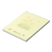 Bloc-notes Fleurs sauvages ensoleillées & Papillon (Tourné)