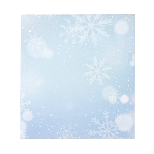 Bloc-notes Flocons de Noël (Devant)