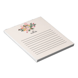 Bloc-notes floral
