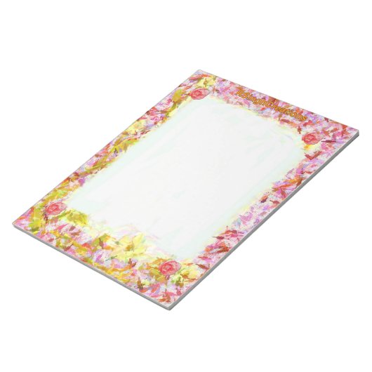 Bloc-notes floral (Incliné)