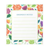 Bloc-notes floral (Devant)