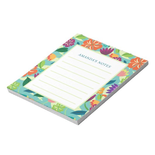 Bloc-notes floral (Tourné)