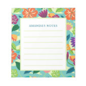 Bloc-notes floral (Devant)