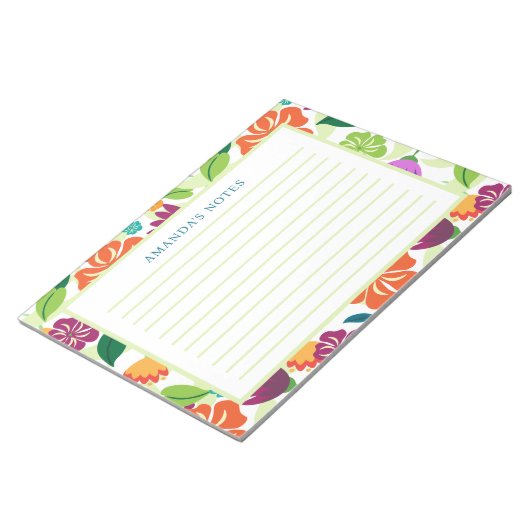 Bloc-notes floral (Incliné)