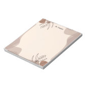 Bloc-notes floral à croquis simple (Tourné)