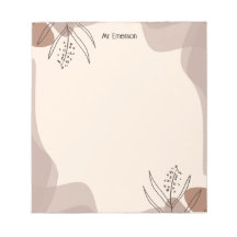 Bloc-notes floral à croquis simple