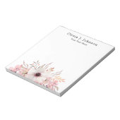 Bloc-notes floral à l'aquarelle élégant (Tourné)