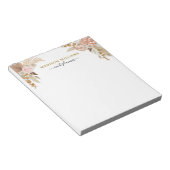 Bloc-notes floral aquarelle boho (Incliné)