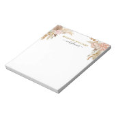 Bloc-notes floral aquarelle boho (Tourné)