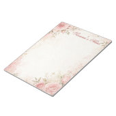Bloc-notes floral chrétien nom personnalisé (Incliné)