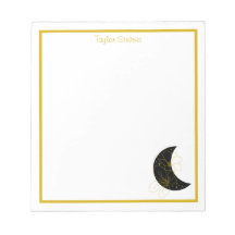 Bloc-notes floral Crescent Moon personnalisé
