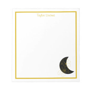 Bloc-notes floral Crescent Moon personnalisé