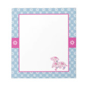 Bloc-notes floral Dachshund (Devant)