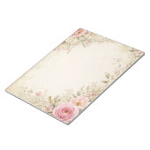 Bloc-notes floral de cottage vintage (Incliné)