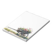 Bloc-notes floral de fleurs printanières aquarelle (Tourné)
