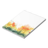 Bloc-notes floral de fleurs printanières aquarelle (Tourné)