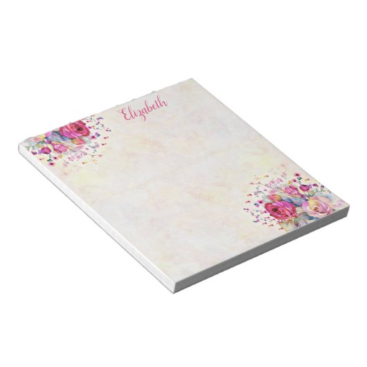 Bloc-notes floral de printemps (Incliné)