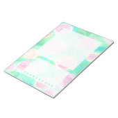 Bloc-notes floral du jardin de printemps (grand) (Incliné)