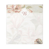 Bloc-notes floral et oiseaux vintage (Devant)