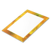 Bloc-notes floral gai-jaune Gerbera (Incliné)