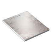 Bloc-notes floral ivoire blanc (Incliné)