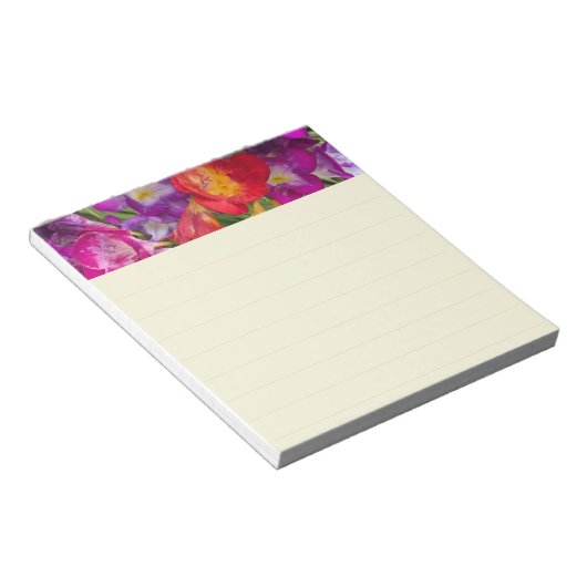 Bloc-notes floral joli (Incliné)