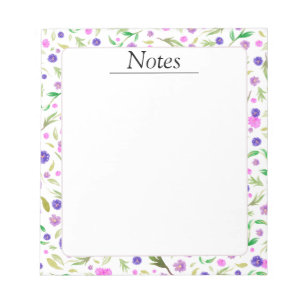 Bloc-notes floral - Joli cadeau pour maman ou elle