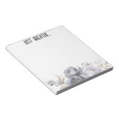 Bloc-notes floral Just Breathe | Botanique foncée (Incliné)