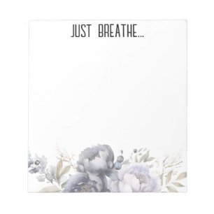 Bloc-notes floral Just Breathe Botanique foncée