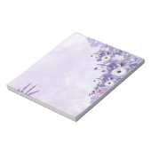 Bloc-notes floral Lavender pour notes quotidiennes (Tourné)
