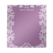 Bloc-notes floral Lilac moderne (Devant)