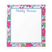 Bloc-notes floral lumineux (Devant)