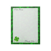 Bloc-notes floral moderne à quatre feuilles (Tourné)