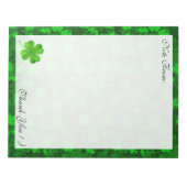 Bloc-notes floral moderne à quatre feuilles (Devant)