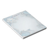 Bloc-notes floral orné bleu (Incliné)