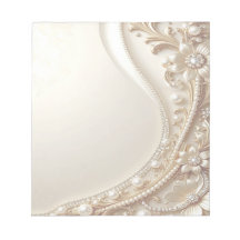 Bloc-notes floral orné élégant en or
